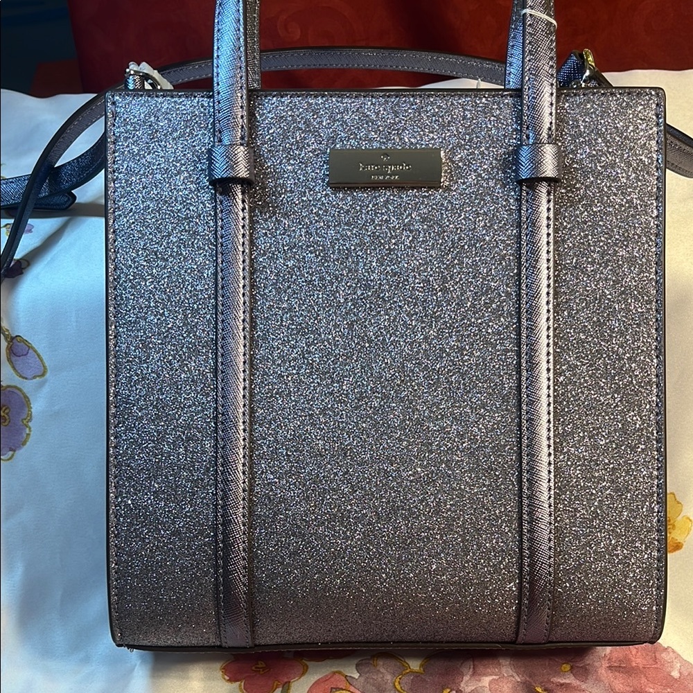 NWT Kate Spade Lilac Glitter Tote Bag